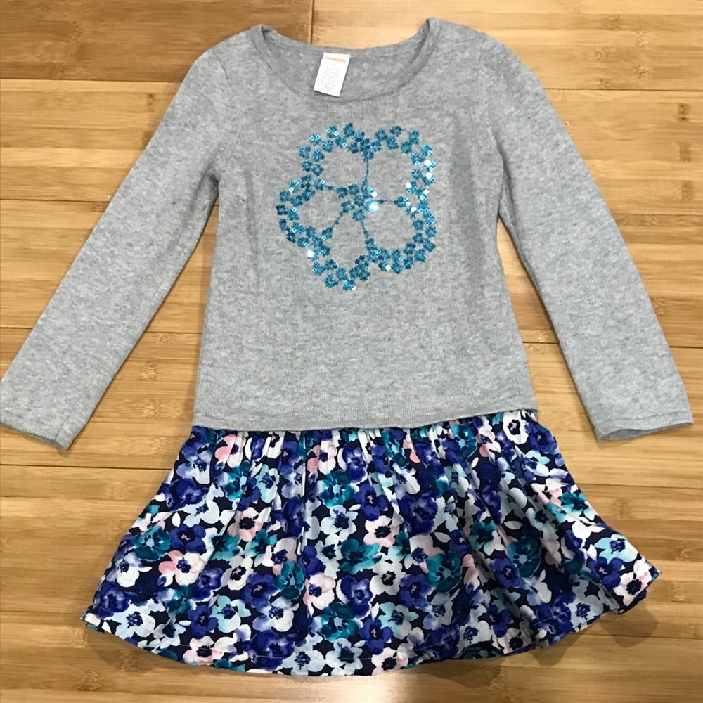 Gymboree sweater dress snowflake-shimmer dress